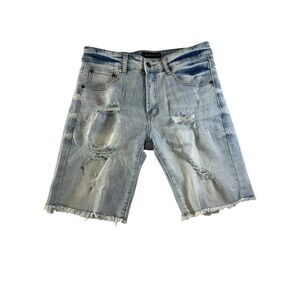 Aeropostale Men's Cut Off Distressed Skater Emo Grunge Punk Goth Jean Shorts 30